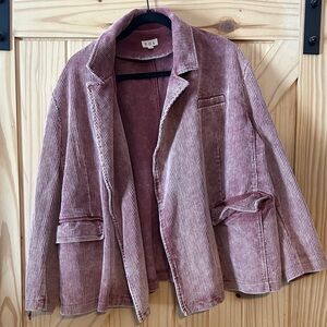 POL Mauve Corduroy Blazer
